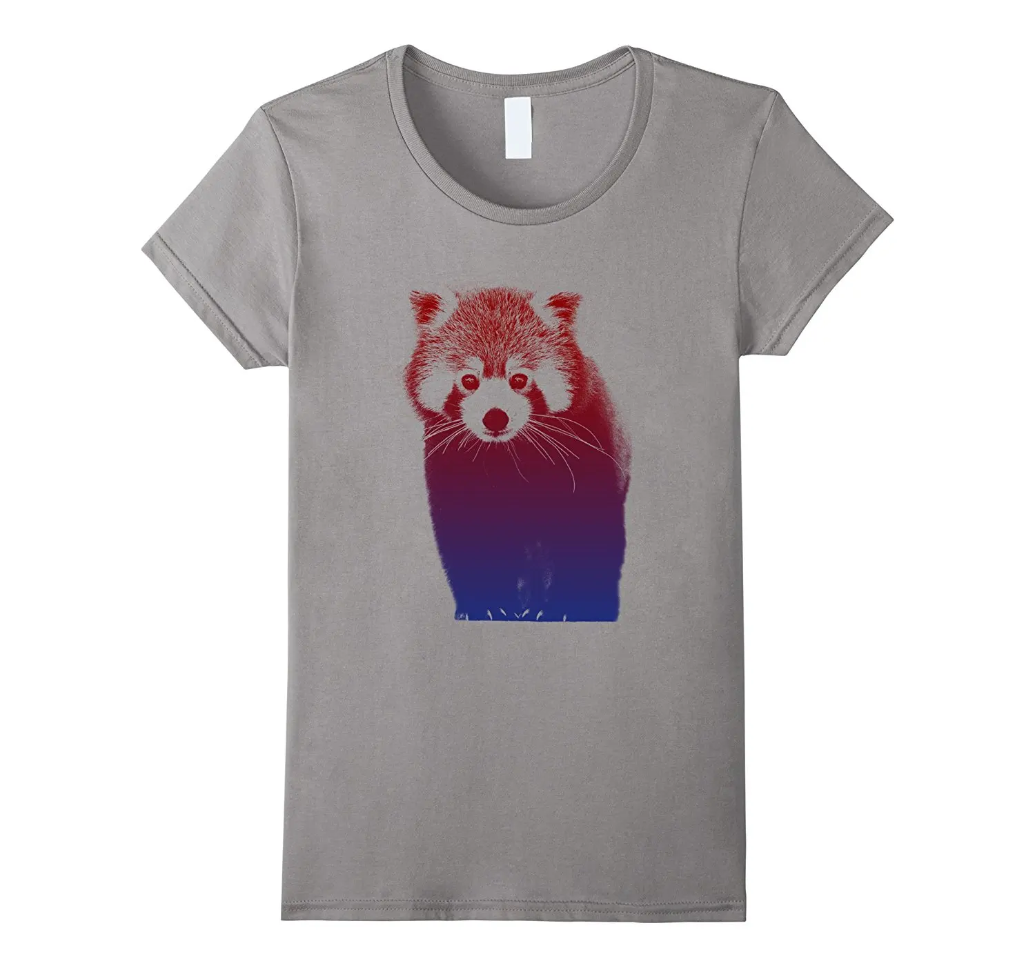 Графическое искусство Животных Винтажный стиль красная панда футболка Harajuku