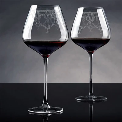 600ml 2pcs B Бессвинцовый Хрустальный винный бокал стеклянная домашняя посуда для напитков бокал для вечеринок бокал для вина стакан для воды пивная чашка посуда для напитков индивидуальное стекло - Цвет: 600ml 2pcs B
