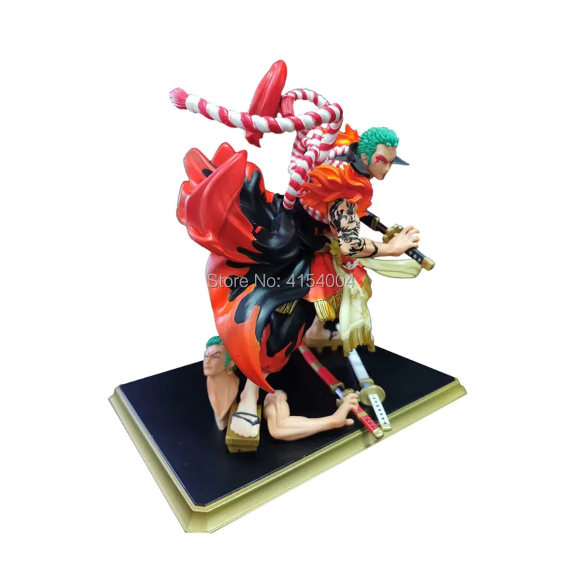 Аниме One Piece GK Roronoa Zoro Kabuki 24 см ПВХ фигурка Коллекционная модель Игрушечная