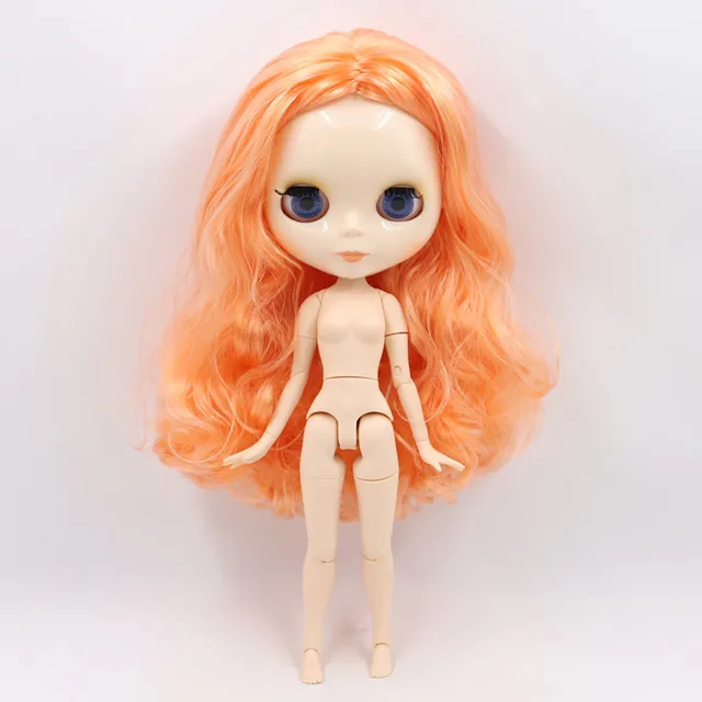 Ледяная фабрика Blyth кукла 1/6 BJD индивидуальные обнаженные тела с белой кожей, глянцевое лицо, подарок для девочки, игрушка - Цвет: BL2023 C