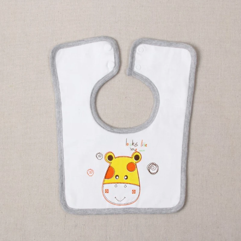 Baberos de beb&eacute; bonitos de dibujos animados beb&eacute; ni&ntilde;o impermeable, de Saliva Toalla de algod&oacute;n ajuste 0-3 a&ntilde;os beb&eacute; Burp pa&ntilde;os de alimentaci&oacute;n-0