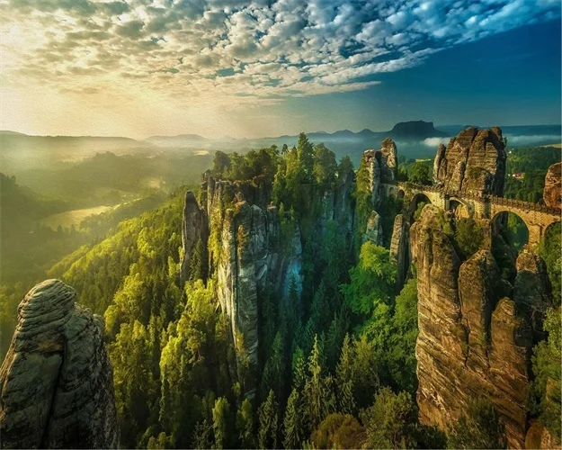 HD горный лес картина стены Искусство Пейзаж Холст Живопись Природа Пейзаж Плакат и принты скандинавские украшения для гостиной - Цвет: 9