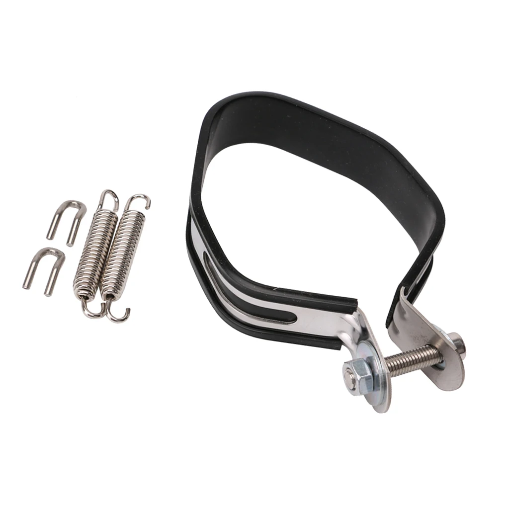 Universal Motorcycle Exhaust Clamp Clip For 85mm Slip-on Stainless Steel