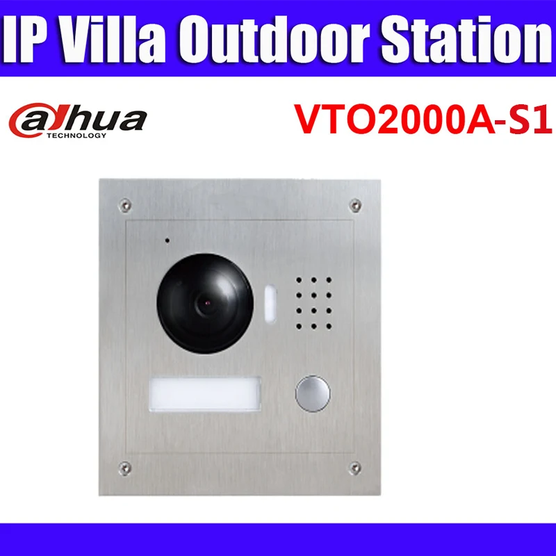 VTO2000A-S1 1.3MP видео телефон двери POE P2P металлическая вилла Открытый станция удаленный домофон мобильное приложение ночного видения заменить VTO2000A