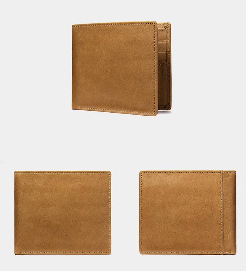 Luufan RFID кошелек из натуральной кожи женский и мужской для карт в три сложения