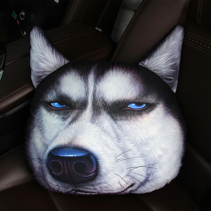 3D k-wow simulation funny pillow boys 2 ha creative plush dog Husky Japanese Akita nap |