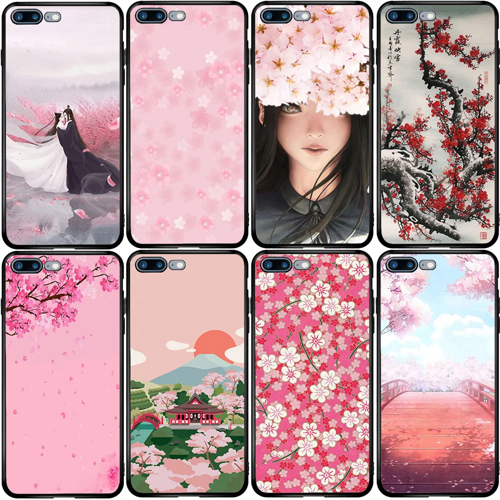 Чехол для iPhone 5 5s SE 2020 6 6S 7 8 XS XR 11 12 Oneplus 3 5T 6T 7T Pro Max Plus Japan Sakura Blossoms | Мобильные