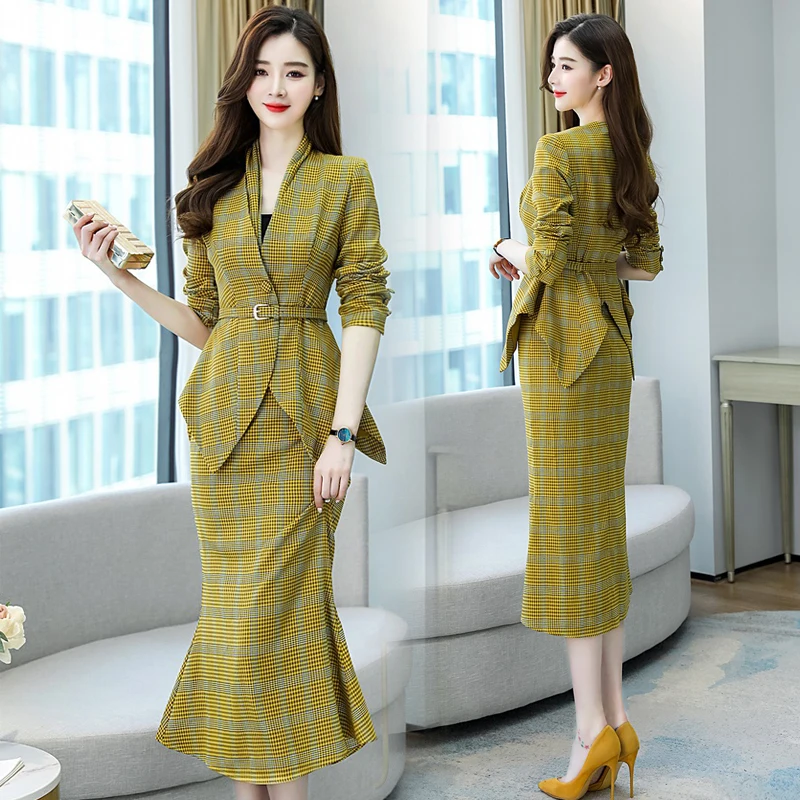 Демисезонный клетчатый блейзер с поясом Ночная рубашка v-образным декольте