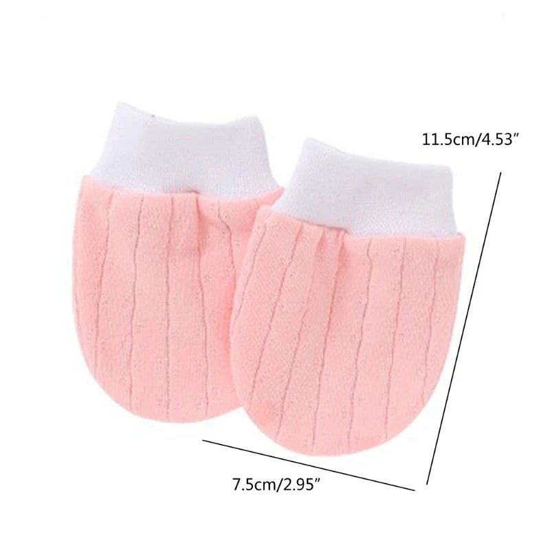 

1 Pair Cotton Baby Anti Scratching Gloves Baby Mittens Newborn Infant Glove Protection Face Keep Finger