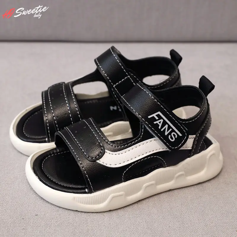 Baby Boys Girls Sandals Kids Fashion Anti-slip Shoes Children Soft Sole Hook Loop Girl Summer Sandals