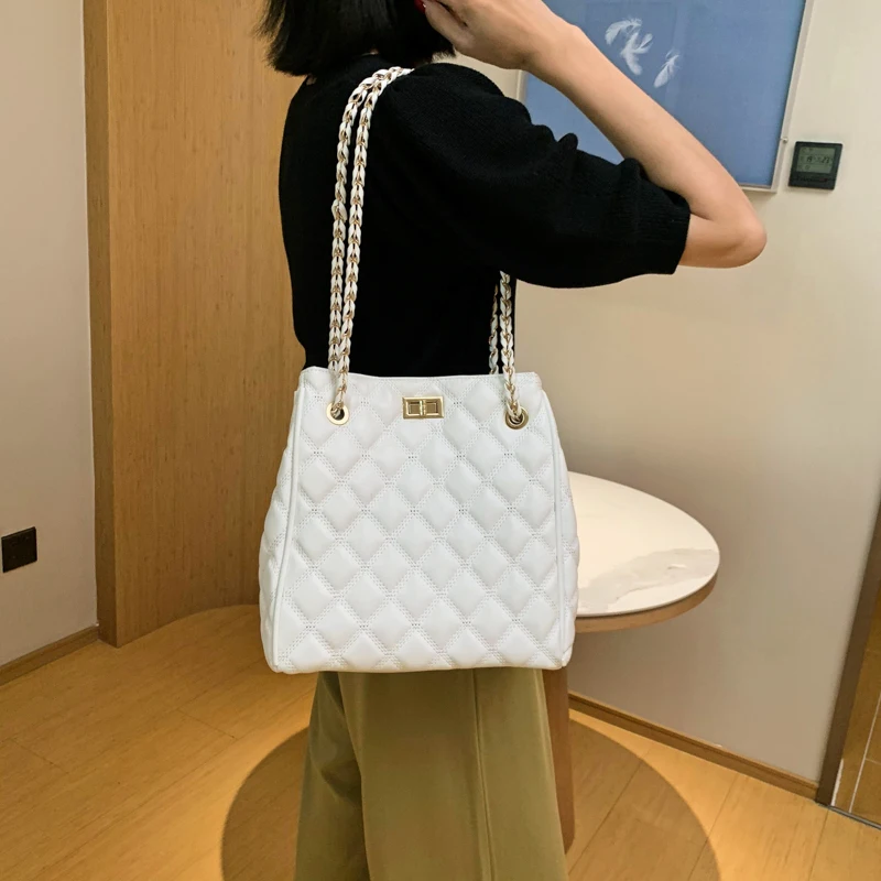 Вместительная женская сумка DikizFly на цепочке роскошные дорожные кожаные дамские