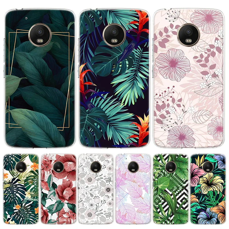 Художественный цветной чехол с цветами для телефона Motorola Moto G8 G7 G6 G5S G5 E6 E5 E4 Plus G4 Play