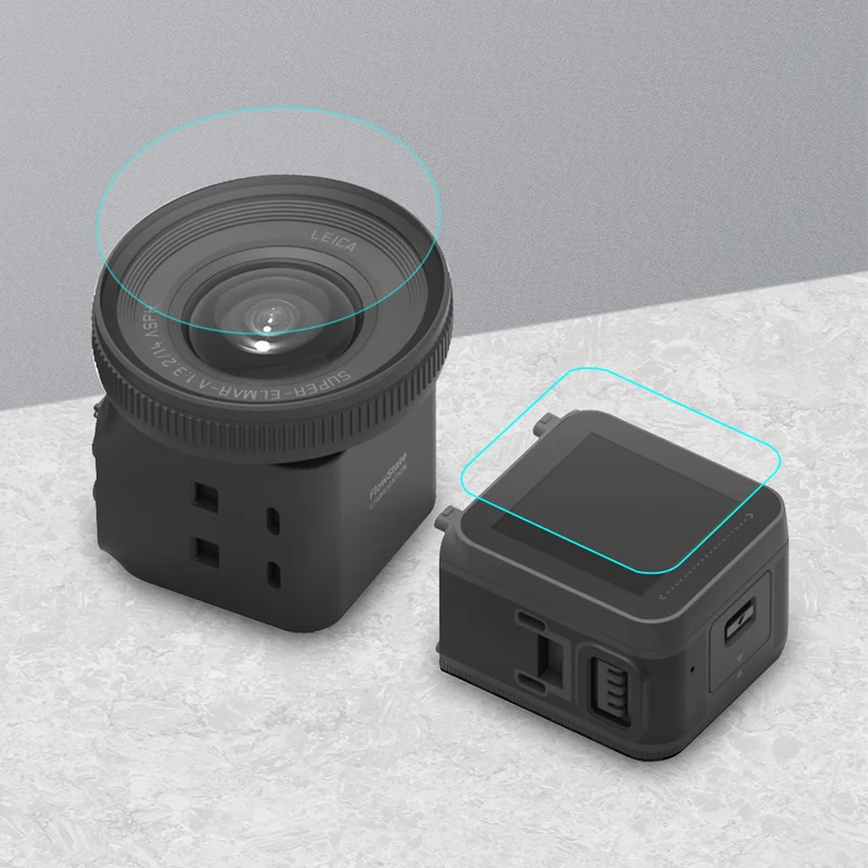 Набор пленки из закаленного стекла с защитой от трещин для камеры Insta360 One R