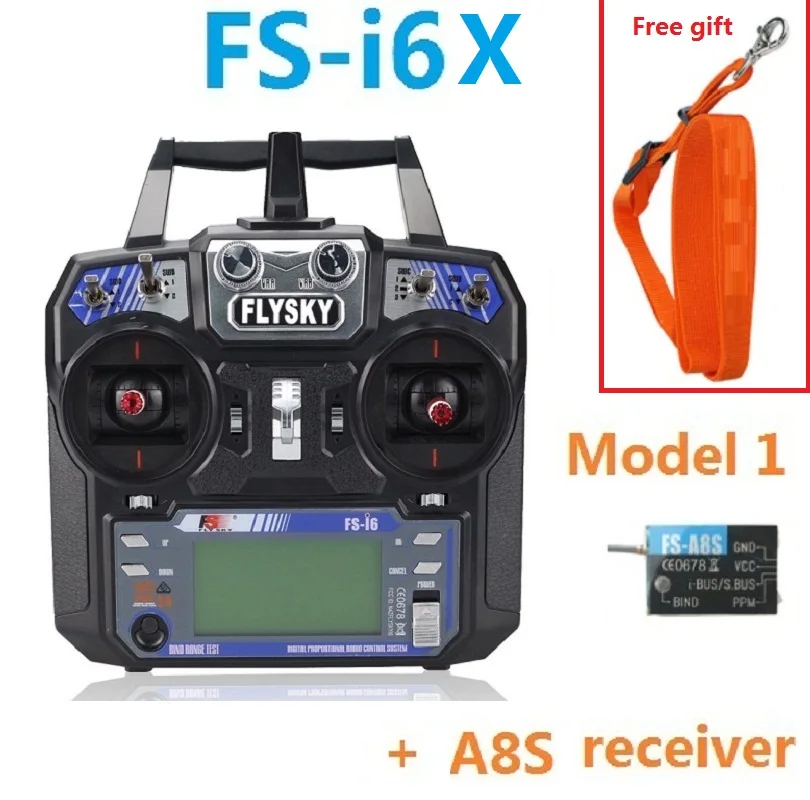 I6X A8S MODE1 Flysky I6X FS-i6X 10CH 2,4 г AFHDS 2A передатчика радиоуправляемой модели к компьютеру регулятор давления газа с FS-iA6B FS-iA10B FS-X6B FS-A8S IA6 A8S приемник для RC Самолет - Цвет: I6X A8S MODE1