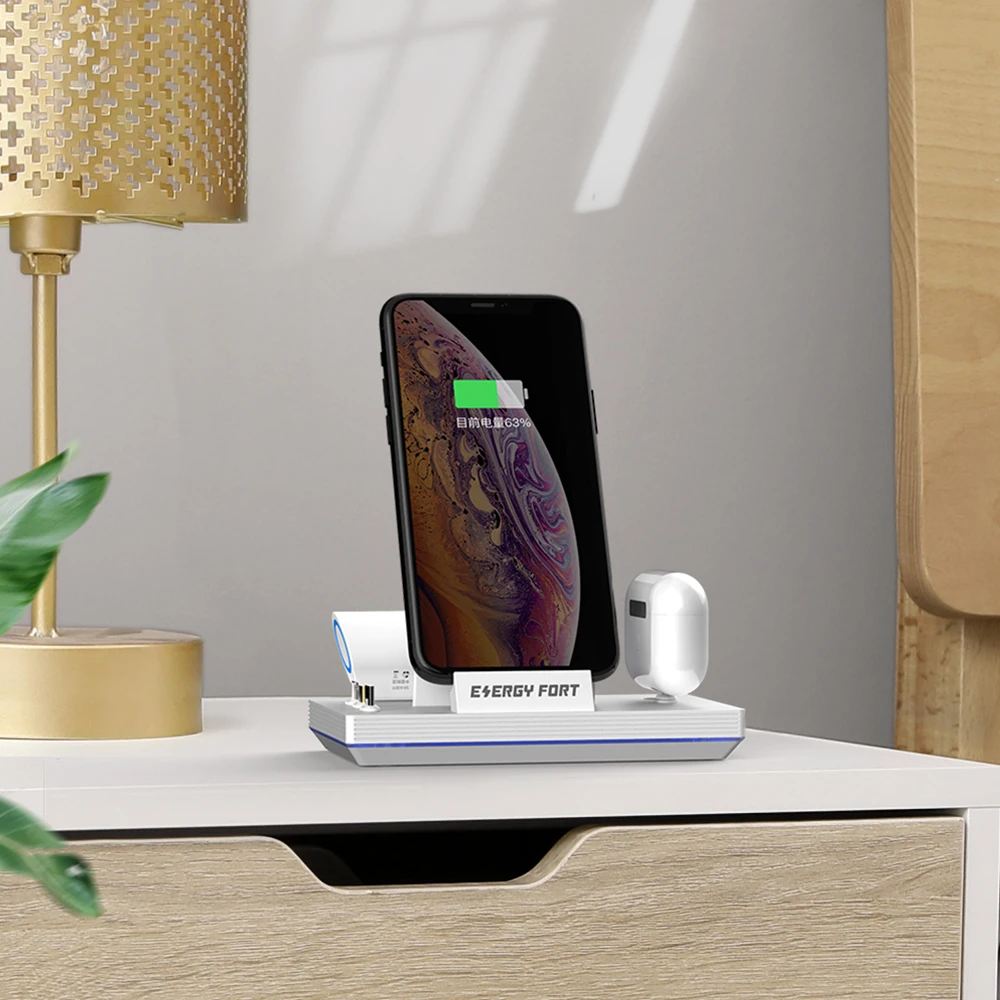 SIKAI Magnetic Desktop Charging Dock Station For iPhone 11 Pro Xr Docking USB Charger Holder Stand | Мобильные телефоны и