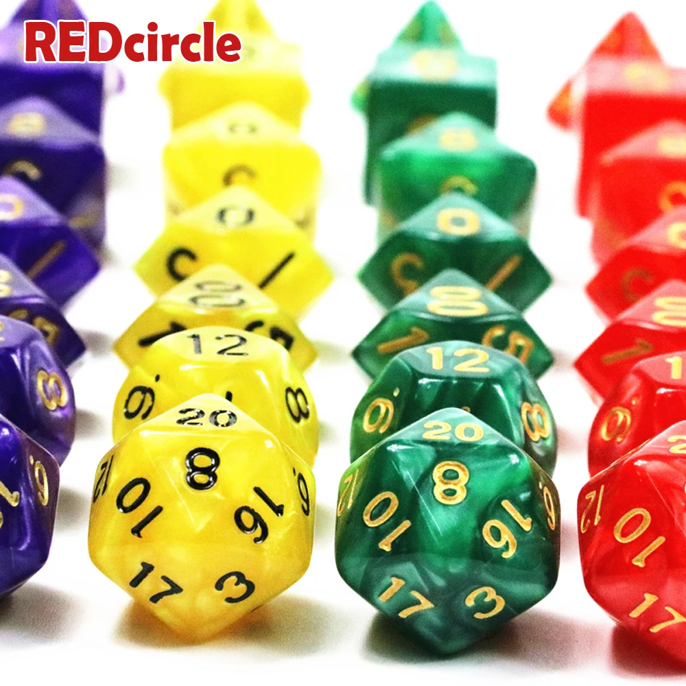 Получения информации об оптовой цене 56 шт./пакет игральные кости DnD набор D4 D6 D8 D10 %