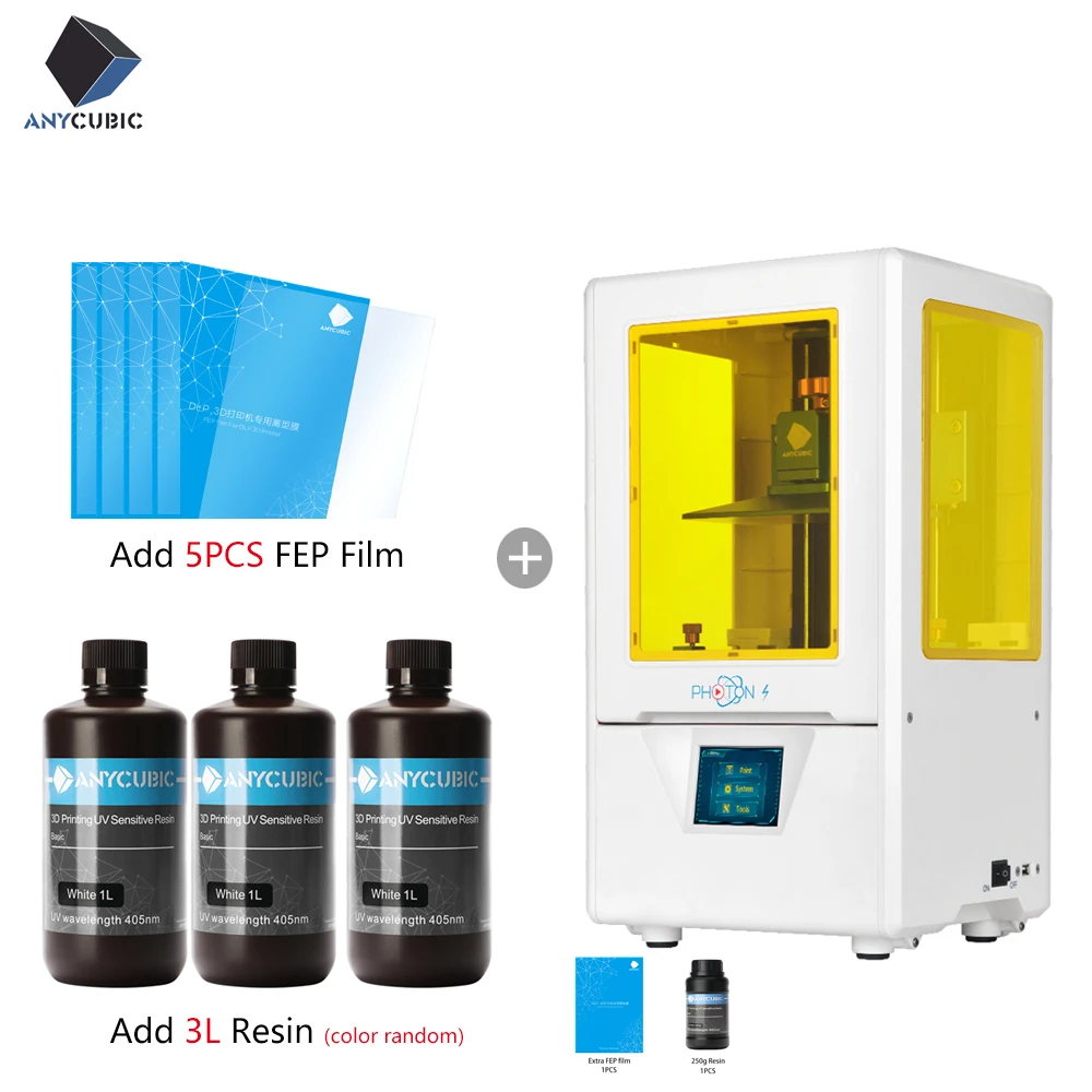 Anycubic Photon-S Смола 3d принтер размера плюс SLA/lcd Высокоточный светильник-отверждение Impresora 3d комплекты 3d принтер обновление
