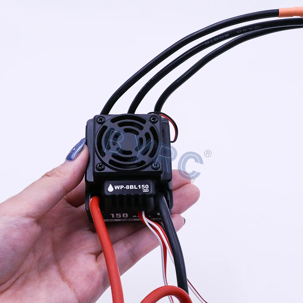HOBBYWING waterproof 150A WP-8BL 150 RTR Brushless Sensorless ESC Speed Controller For 1/8RC Cars Touring Car Truggy Buggy | Игрушки и