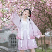 chinese style suit embroidery female hanfu jk uniform ancient costume improved two piece suit women princess clothing