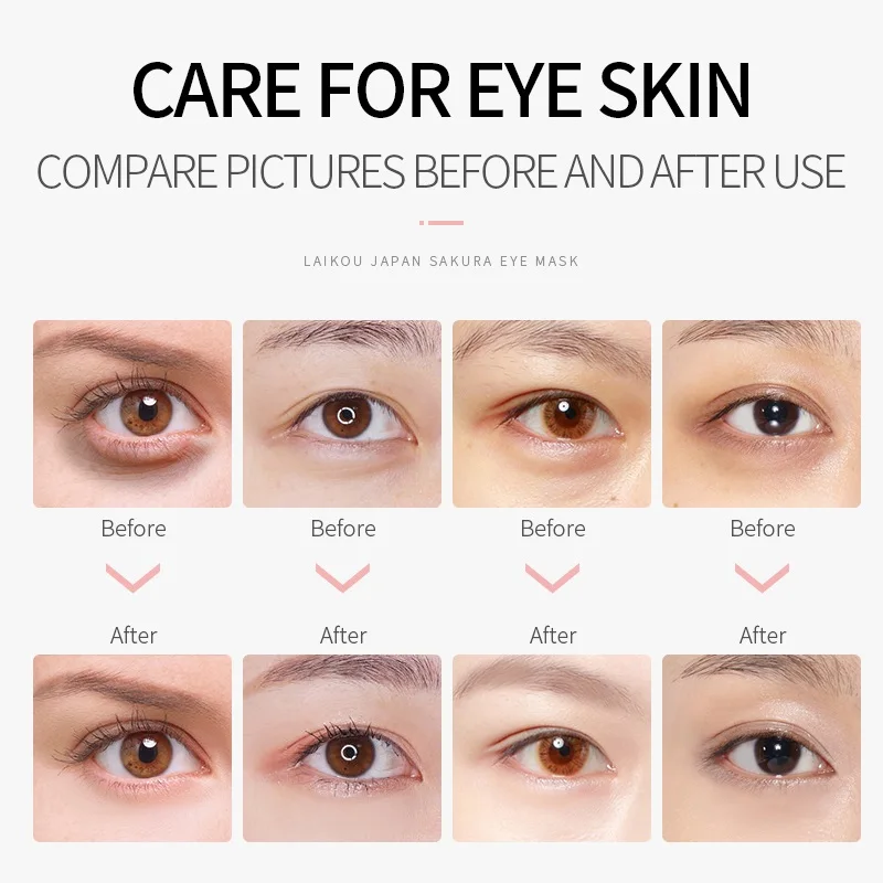 LAIKOU маска для глаз Сакура гель на основе гиалуроновой кислоты накладки уход за