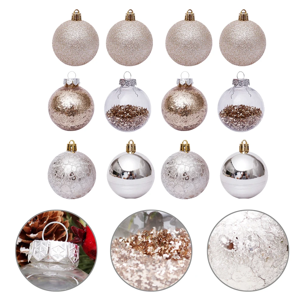 

1 Set 30pcs 6cm Christmas Decoration Christmas Tree Pendant Set (Assorted Color)