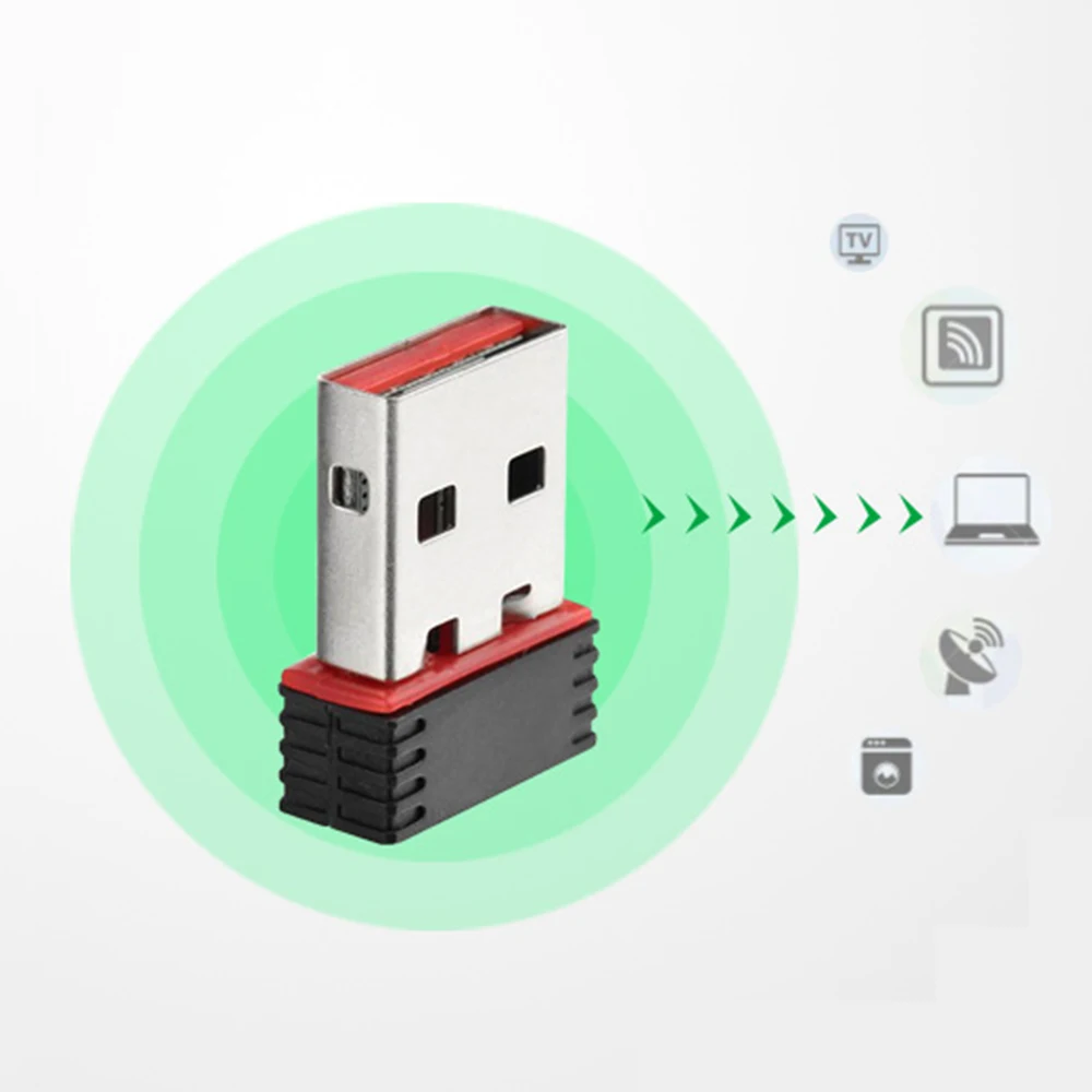 

Высокоскоростной адаптер Realtek rtl8188cu USB 150m n без установки проводов мини-размер Wi-Fi адаптер новая упаковка LAN 802 MT7601 8188