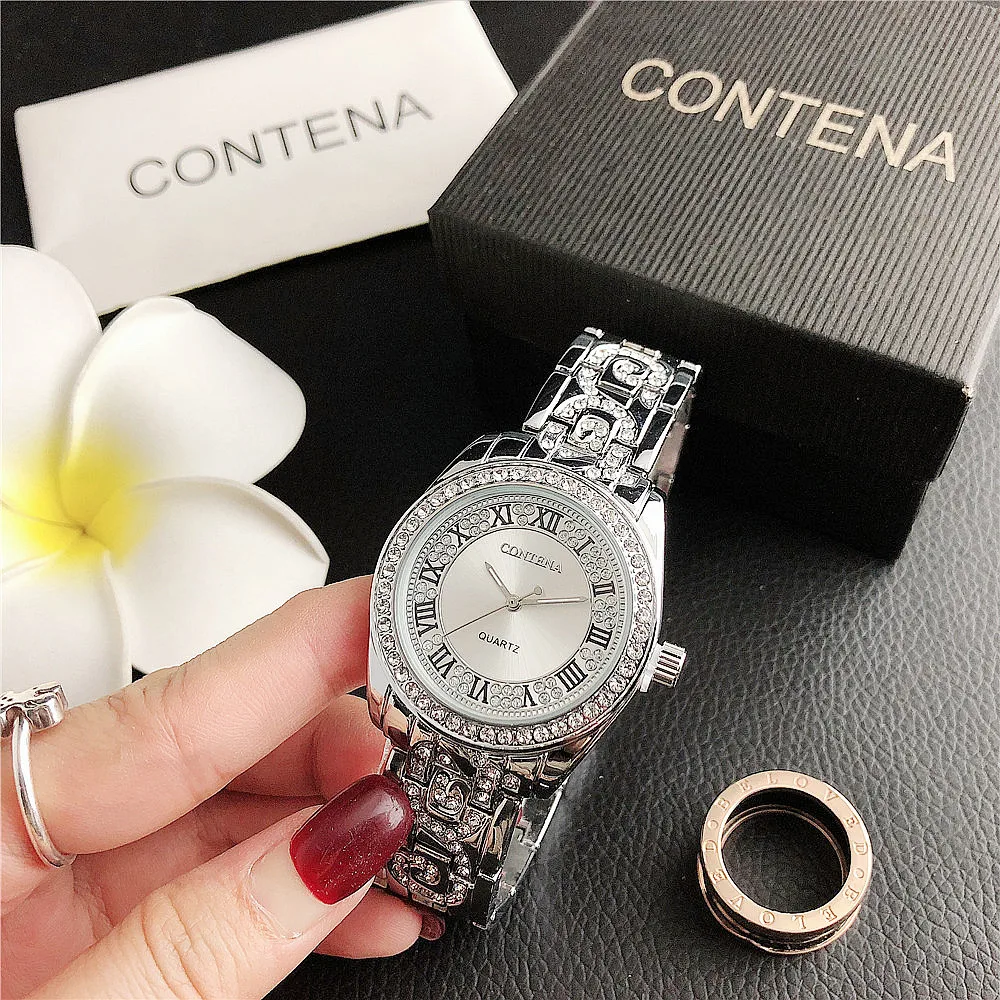 

Star Diamond Roman numerals alloy ladies watch factory outlet