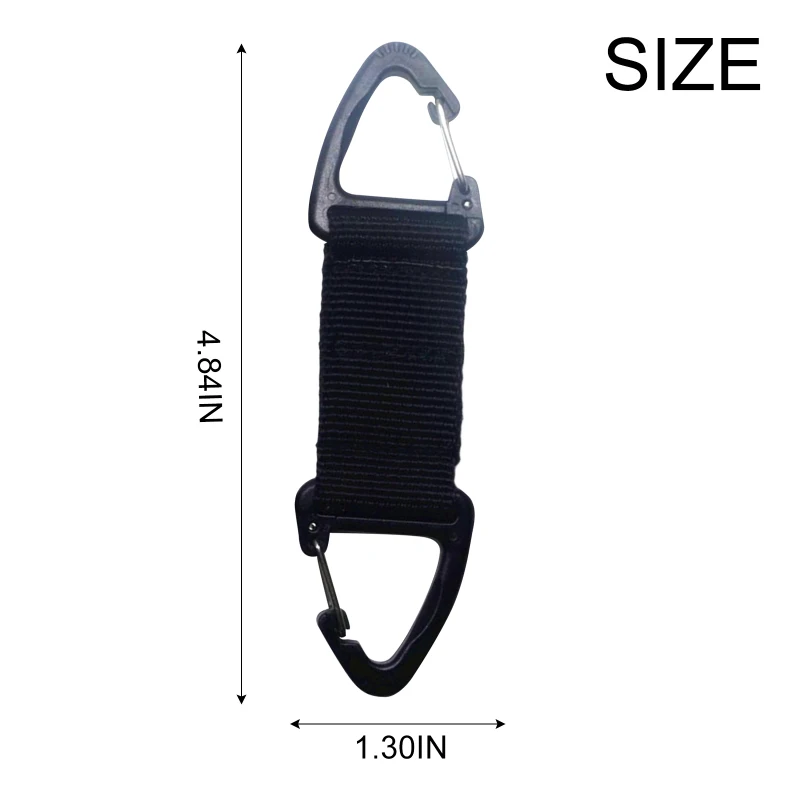 

4pcs Multifunctional Glove Hook Military Fan Outdoor Tactical Gloves Climbing Rope Storage Buckle Hiking Climbing Accessories
