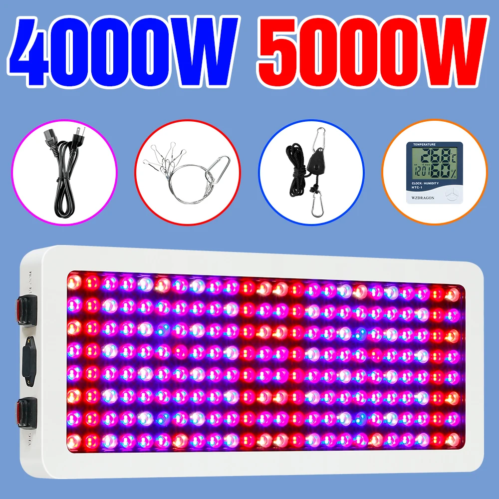 LED Grow Light Full Spectrum Phytolamp UV Plant Growth Lights For Greenhouse Hydroponic LED Phyto Lamp 2000W 3000W 4000W 5000W