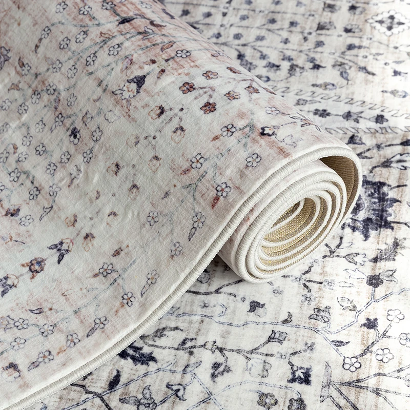 

Living Room Carpet Vintage Bohemian Rug Retro American Style Home Bedroom Carpet Ins Girl Room Bedside Mat Persian Area Rug