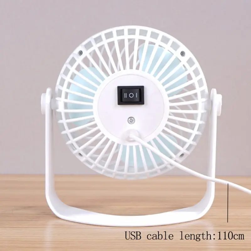 

USB Clip Desk Table Fan with Strong Wind Quiet Portable 2 Speed Adjustable 360Rotatable Mini Personal Fan