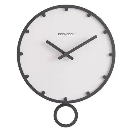 Маятниковые бесшумные настенные часы для гостиной скандинавские современные