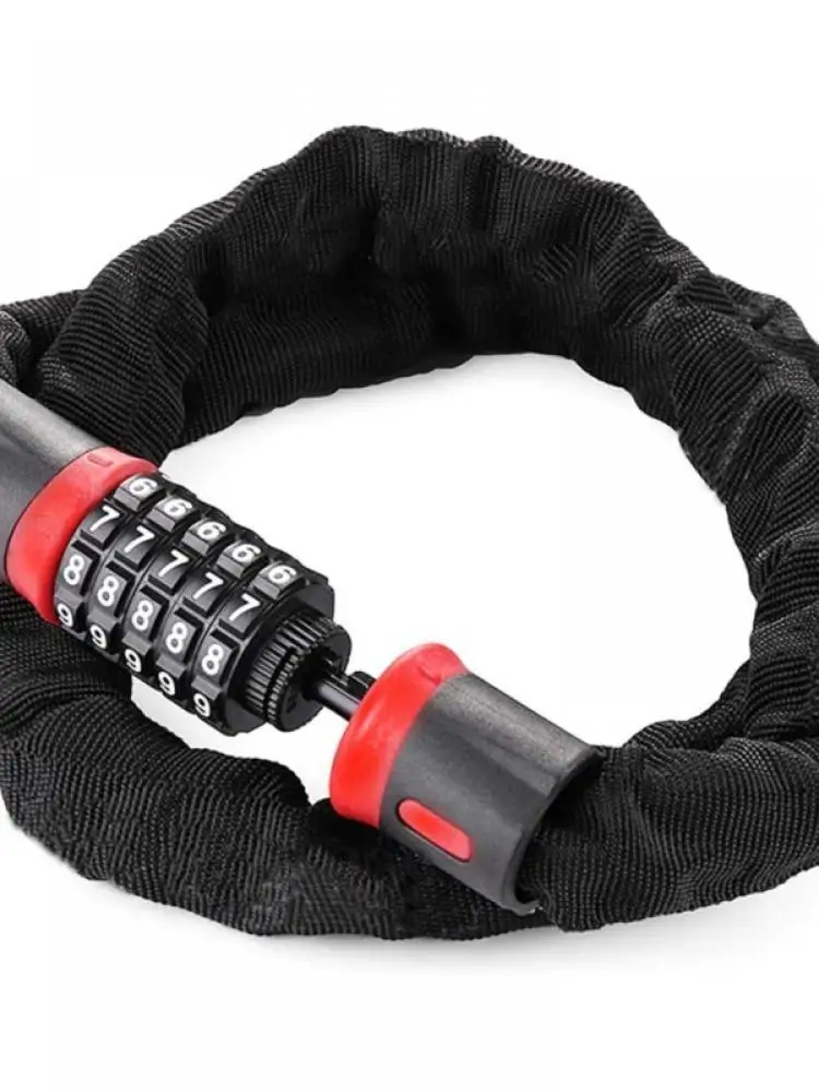 

Lock for Road Mountain Bike Wheel Up 4-digit Password Lock Combination Number Code Bike Bicycle Cycle Steel Cable Chain