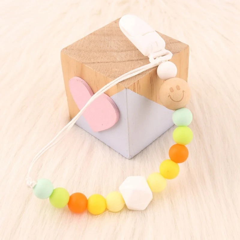 1 шт. силиконовые цепочки для укусов радужная мультяшная цепочка прорезывания