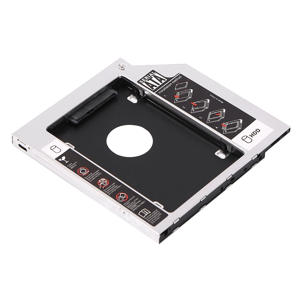 Маленький держатель жесткого диска SSD отсек для ноутбука CD / DVD ROM Оптический