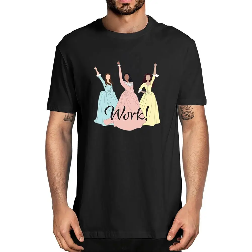 

Unisex Rise Up Work Hamilton Young Scrappy & Hungry Musical Tees Funny Men's T-Shirt Gift Women Soft Top Tee