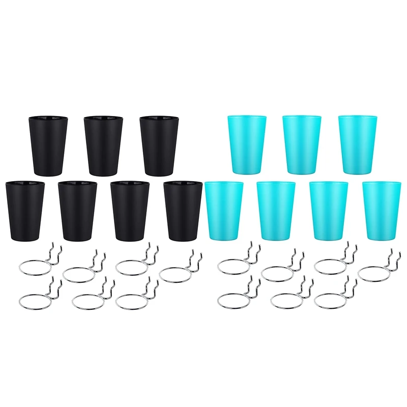 

7 Sets Pegboard Hooks with Pegboard Cups Ring Style Pegboard Bins with Rings Pegboard Cup Holder Accessories