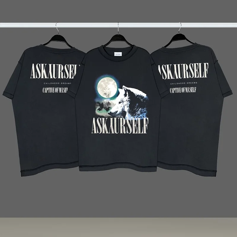 

Футболка бренда Askyurself с надписью Y2k, футболка оверсайз высокого качества из хлопка, Мужская футболка юютсу кайсена, женская футболка