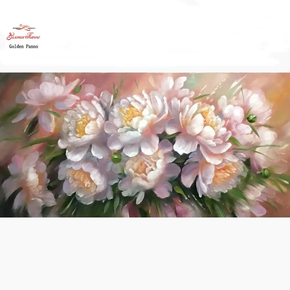 Full Drill 5D Diamond Painting Embroidery Cross Stitch Flower Picture Of Rhinestone Peony mosaic canvas Flowers Full Drill