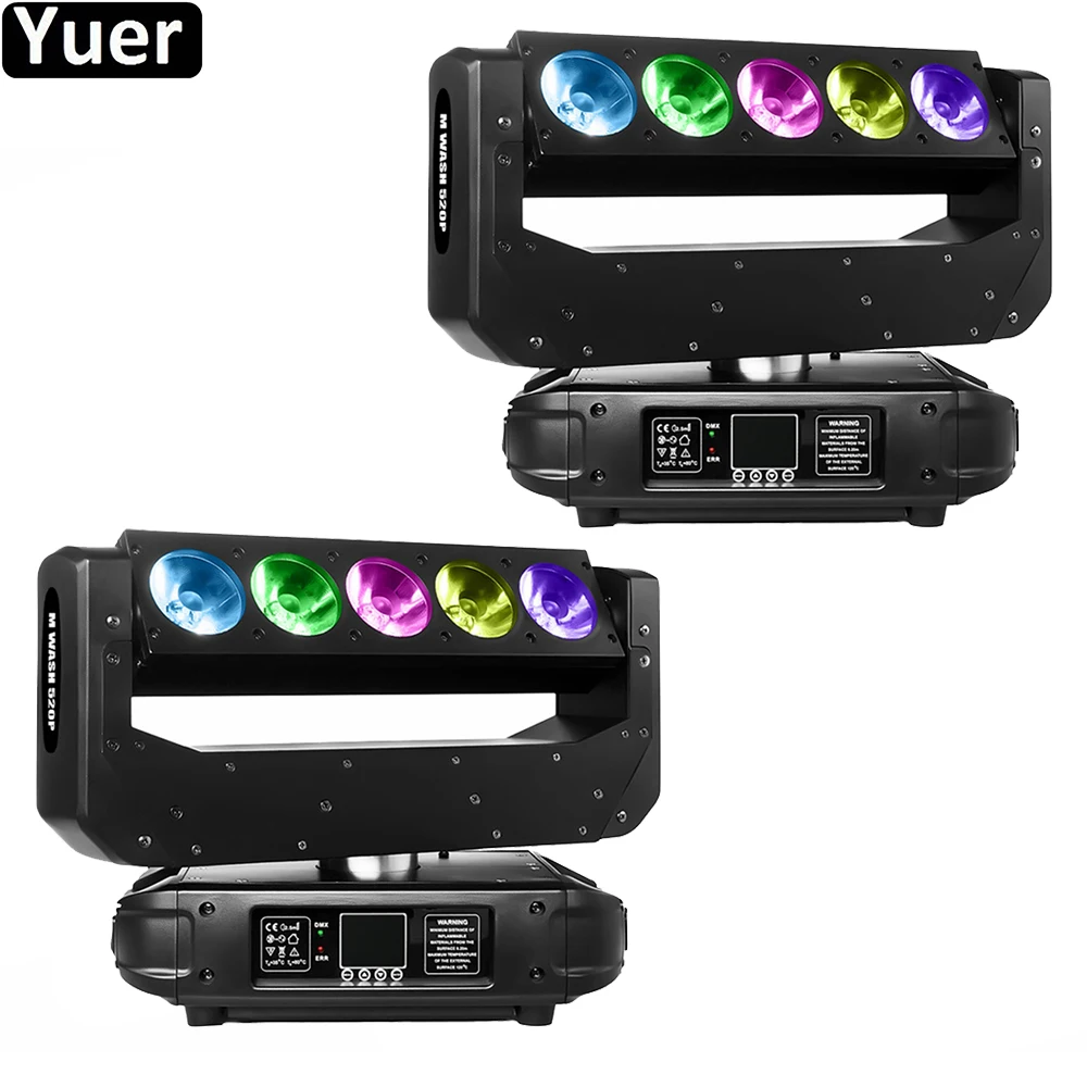 Прожектор светодиодный 4 в 1 5x20 Вт DMX512 2 шт./лот|Эффект освещения сцены| |