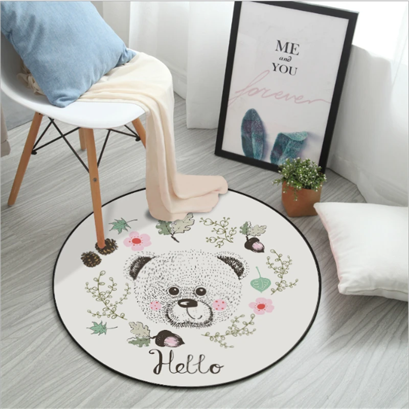 Круглый ковер Bubble Kiss Нескользящие Коврики для современной гостиной в