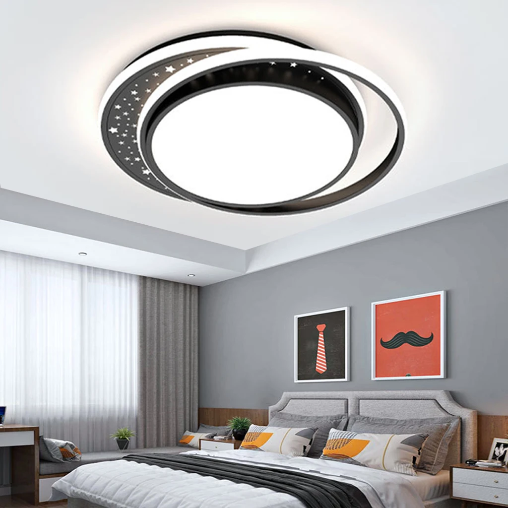 

LED Ceiling Light Lamp Dimmable Remote Control 38W Girls Boys Wall Modern Restaurant with Children's Room Corridor Study Kitchen
