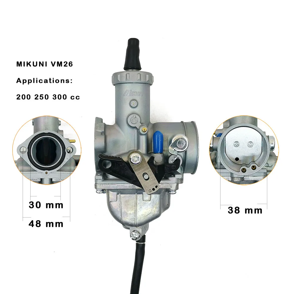 

VM26 30mm Carburetor For Mikuni 200cc 250cc 300cc Hawk Taotao SunL JCL CRF TTR KLX XR