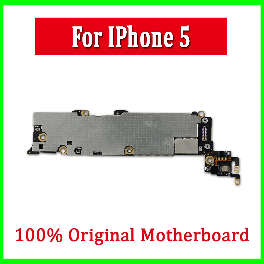 Материнская плата для iPhone 5, оригинальная Заводская разблокированная материнская плата с чипами с системой IOS