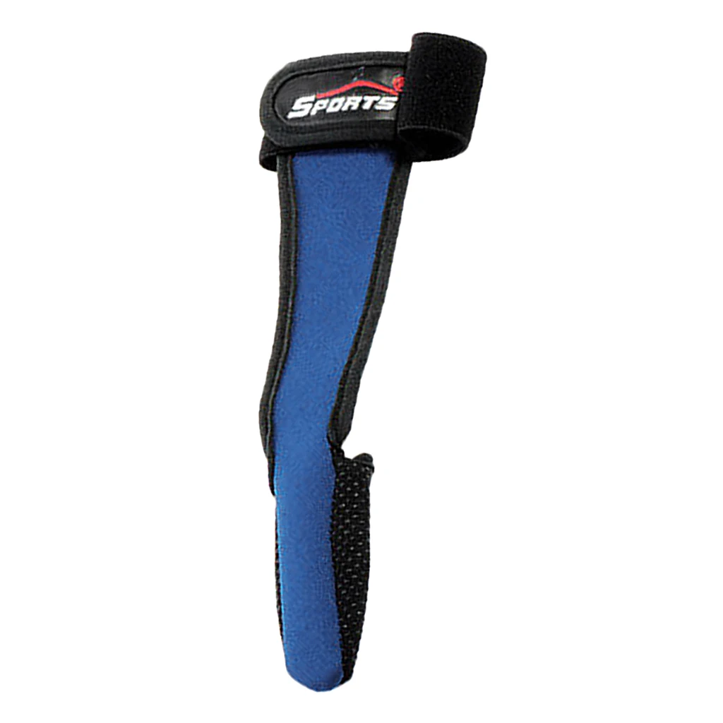 Регулируемые рыболовные перчатки Нескользящие с одним пальцем синие |