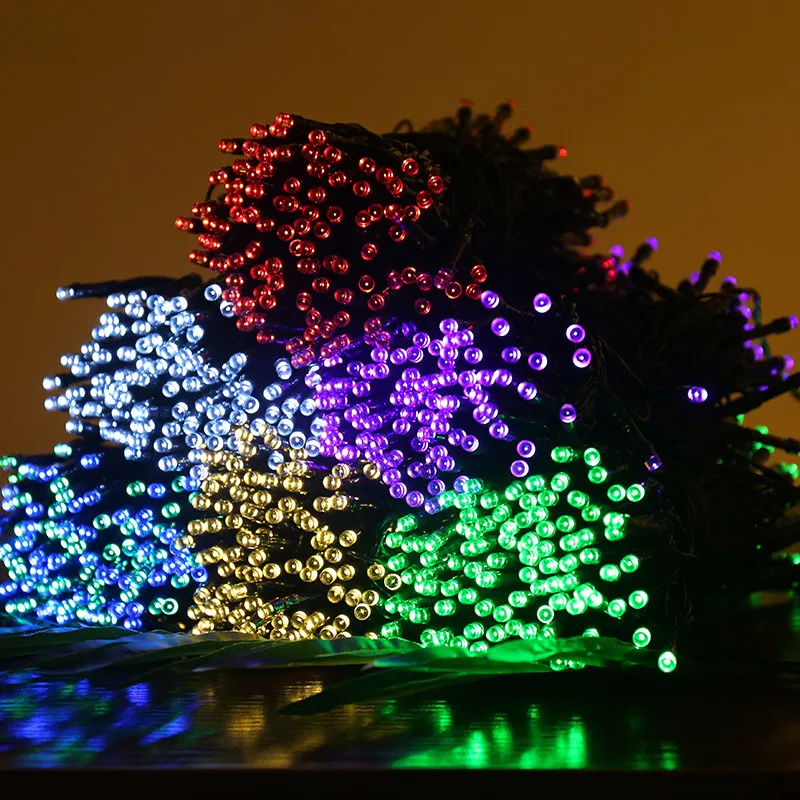 Светодиодная уличная гирлянда на солнечной батарее Рождественский уличный