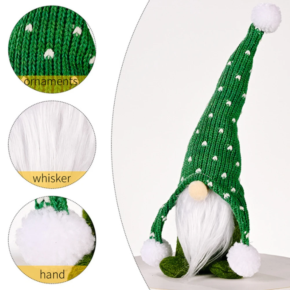 New Durable Christmas Gnomes Plush Santa Doll Xmas Gonk Dwarf Elf Gifts Spring Festival Cartoon Tiger Decoration Bonsai Ornament | Дом и сад