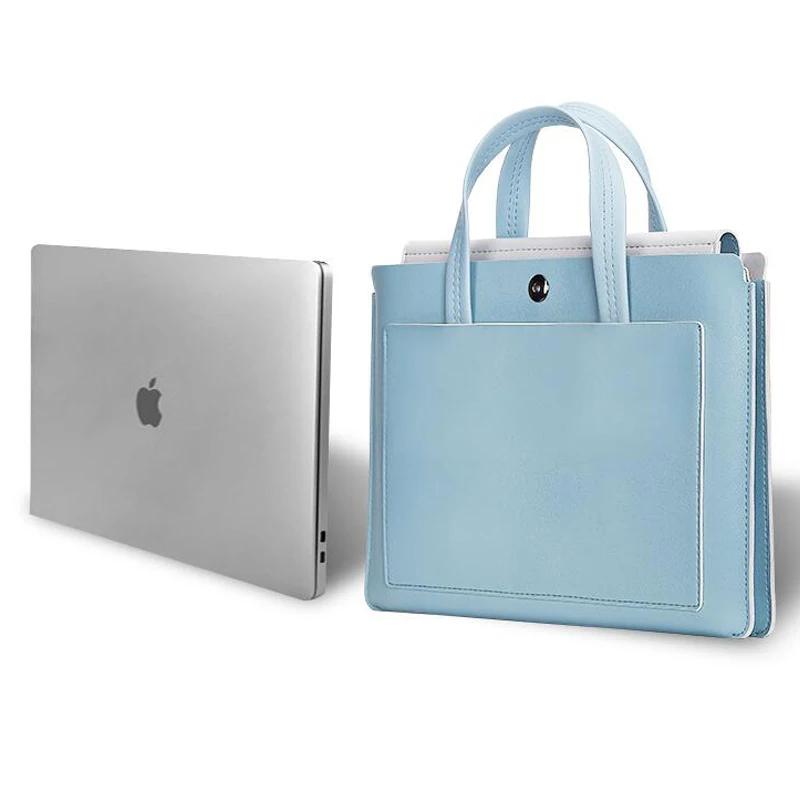 Portable laptop liner bag fashion men and women shoulder bag 13/14/15.6 inch tablet computer bag waterproof briefcase