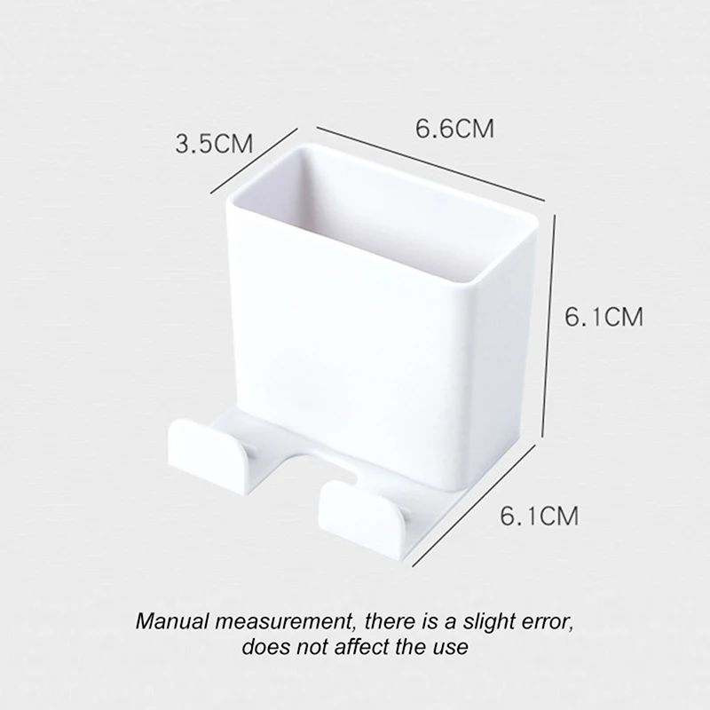 

Wall Mounted Mobile Phone Bracket No Drilling Remote Control Holder Creative Air Conditioner Storage Shelf Home Bedroom Supplies