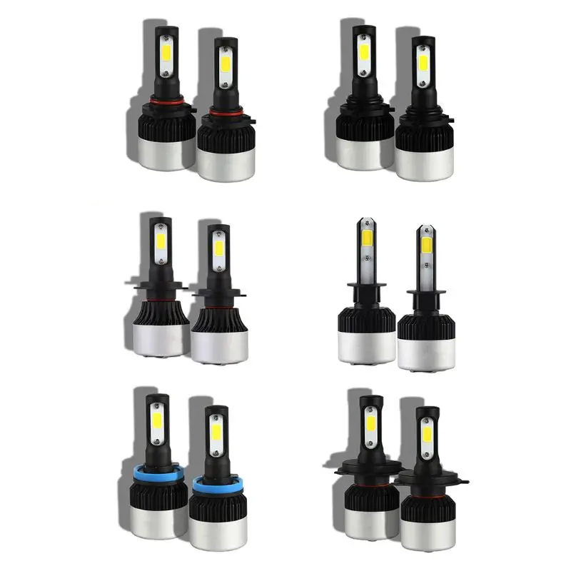 

Автомобисветодиодный ные лампы NIGHTEYE 72w, 9000LM/комплект, 6500K, холодный белый свет, H1, H4, H7, H11, 9005, 9006, E7CA